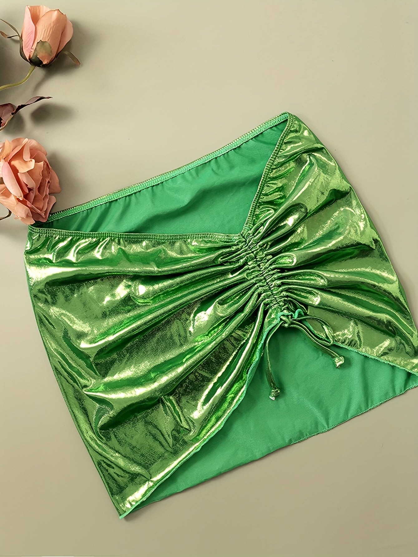 24 European and American Cross-border Bikini Set Sexy Slim Fit Glitter Fabric Nightclub Bikini Hot Selling