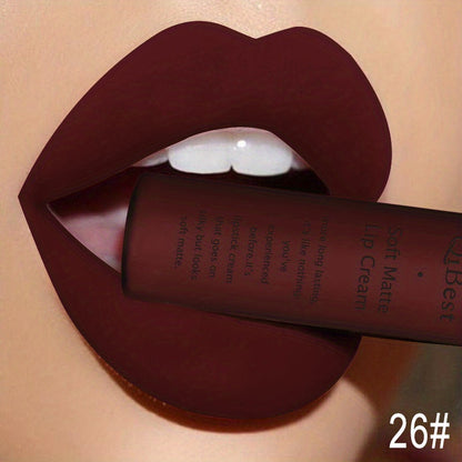 Liquid Lipstick Waterproof Matte Nude Lipstick Pigment Red Long Lasting Lip Gloss Women Makeup Lip Gloss