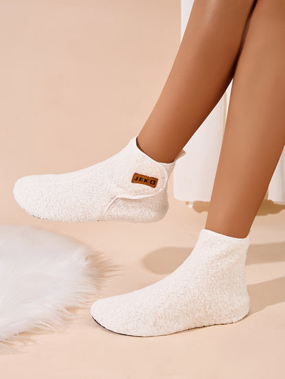 Women's Winter Warm Slip-On Slippers with Closure - Soft Fabric Indoor/Outdoor House Shoes, Non-Slip Rubber Sole & Plush Lining for Cozy Comfort, Light Blue, Indoor Slippers, Home Comfort, Simple Style, Comfortable Fit, Home