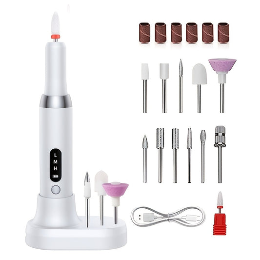 Professional Electric Nail Drill Polishing Machine Dead Skin Removal Art Sanding File Pen Nails Polisher Grinder Manicure Tools