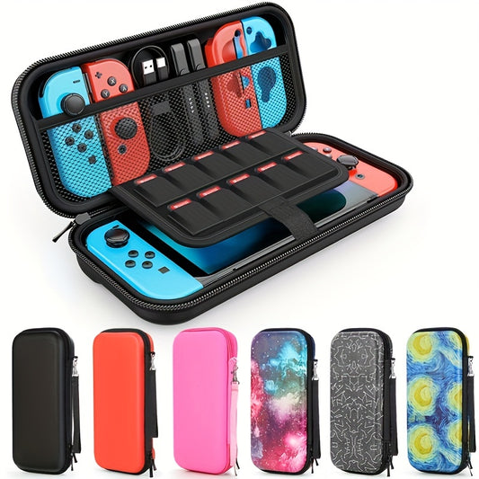 Waterproof Nintendo Switch Carry Case - Durable & Slim-Fit Hard Protection - Secure Storage for Console, Games, Accessories, and Controllers - Perfect for On-the-Go Gamers