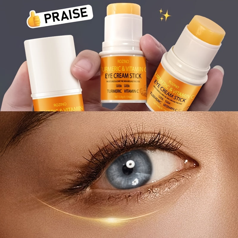 Turmeric Vitamin C Eye Cream Stick, Infused with The Essence of Turmeric And Vitamin C, Revitalizes The Skin Around The Eyes, Making Them Appear Brighter And More Vibrant, Radiating Youthful Energy.