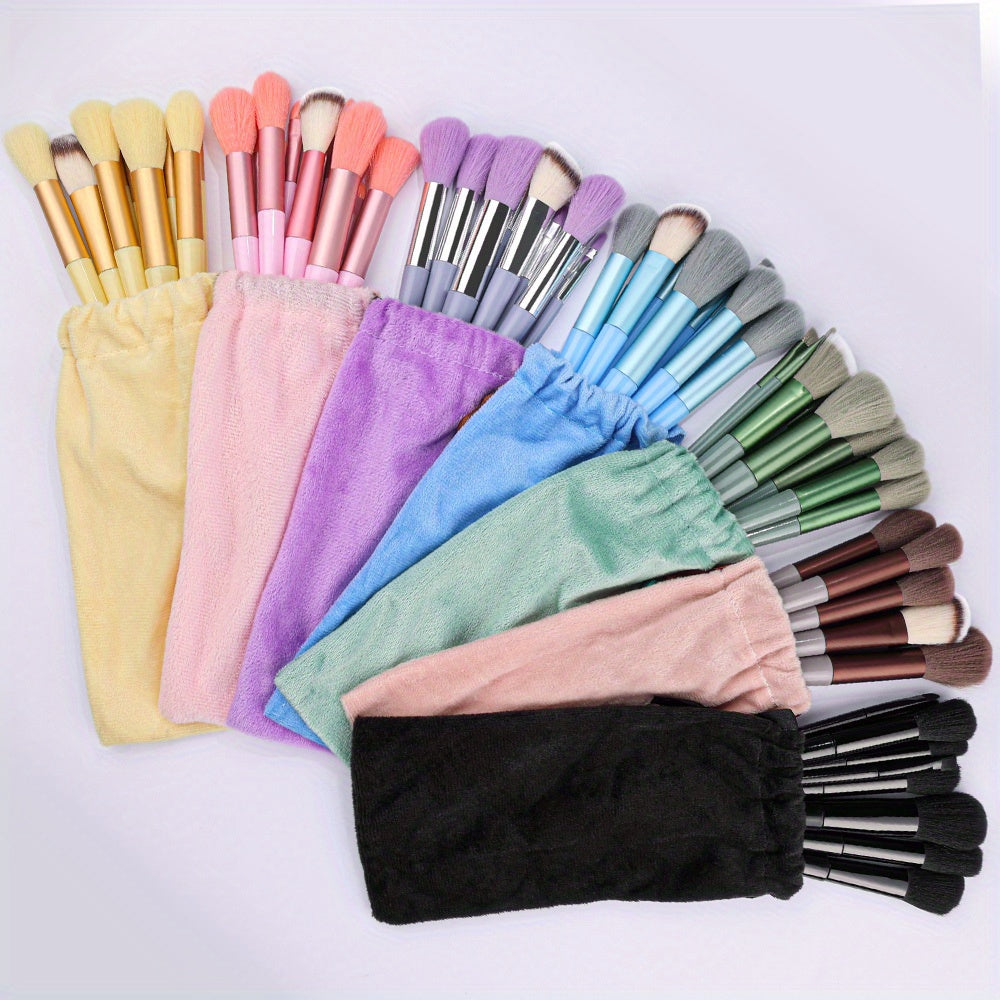 13PCS Soft Fluffy Makeup Brushes Set For Cosmetics Foundation Blush Powder Eyeshadow Kabuki Blending Makeup Brush Beauty Tool