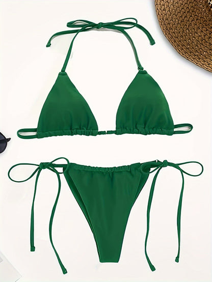 Strappy Triangle Bikini for Women