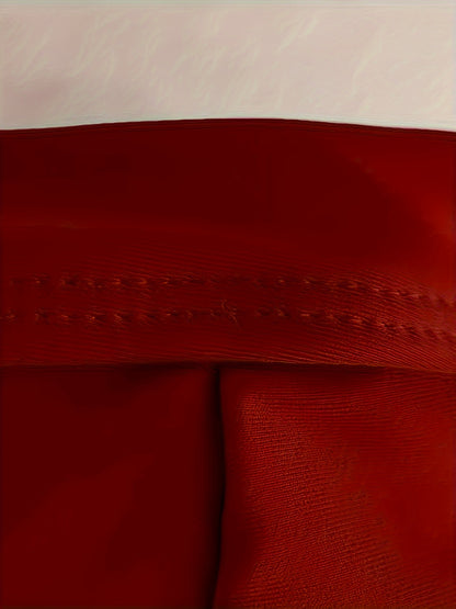 Women's Sexy Bikini Swimwear Set, Two-Piece V Neck & High Cut Bottom Bathing Suit, Adjustable Straps, Quick-Dry Fabric, Beachwear For Summer Pool Parties