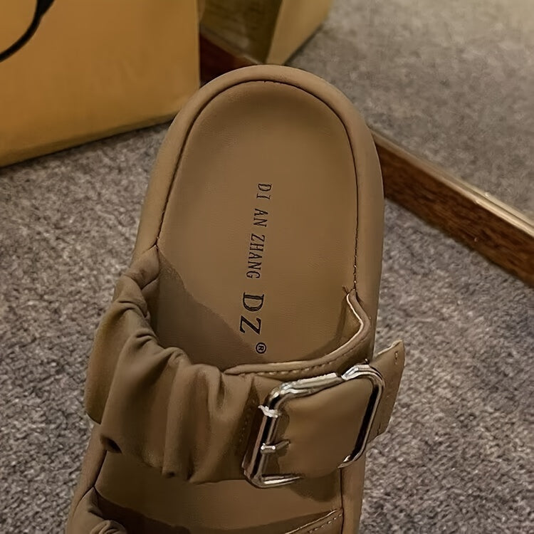 [New Style Thick Sole Slippers] New Style Thick Sole Slippers - Anti-slip Beach Slippers for Pregnant Women in Summer 2024 - Cool High-end One-Word Slippers