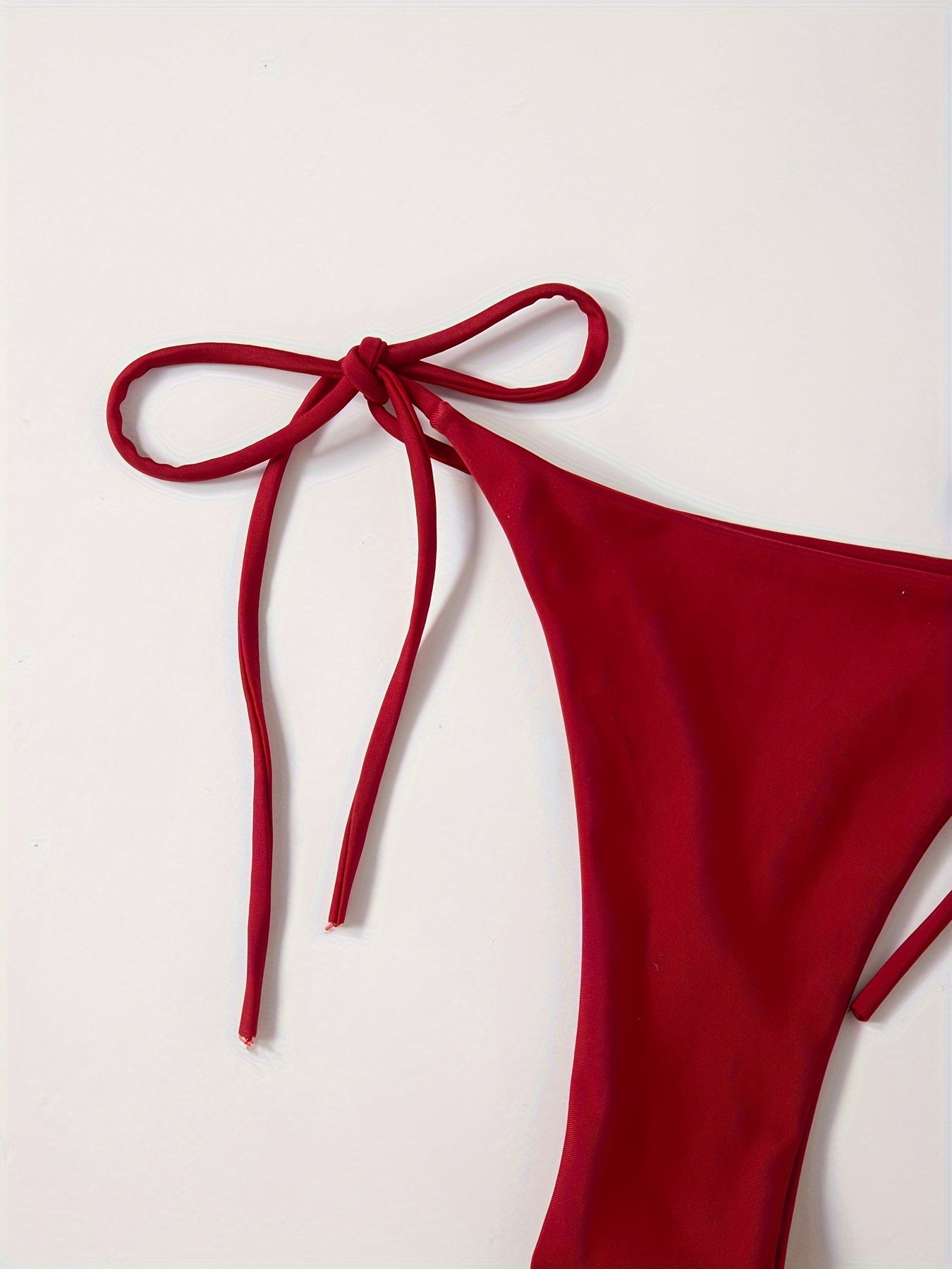 Women's 2 Piece Set Bikini, Halter Bra, V String Bottoms, Women's Swimwear & Clothing