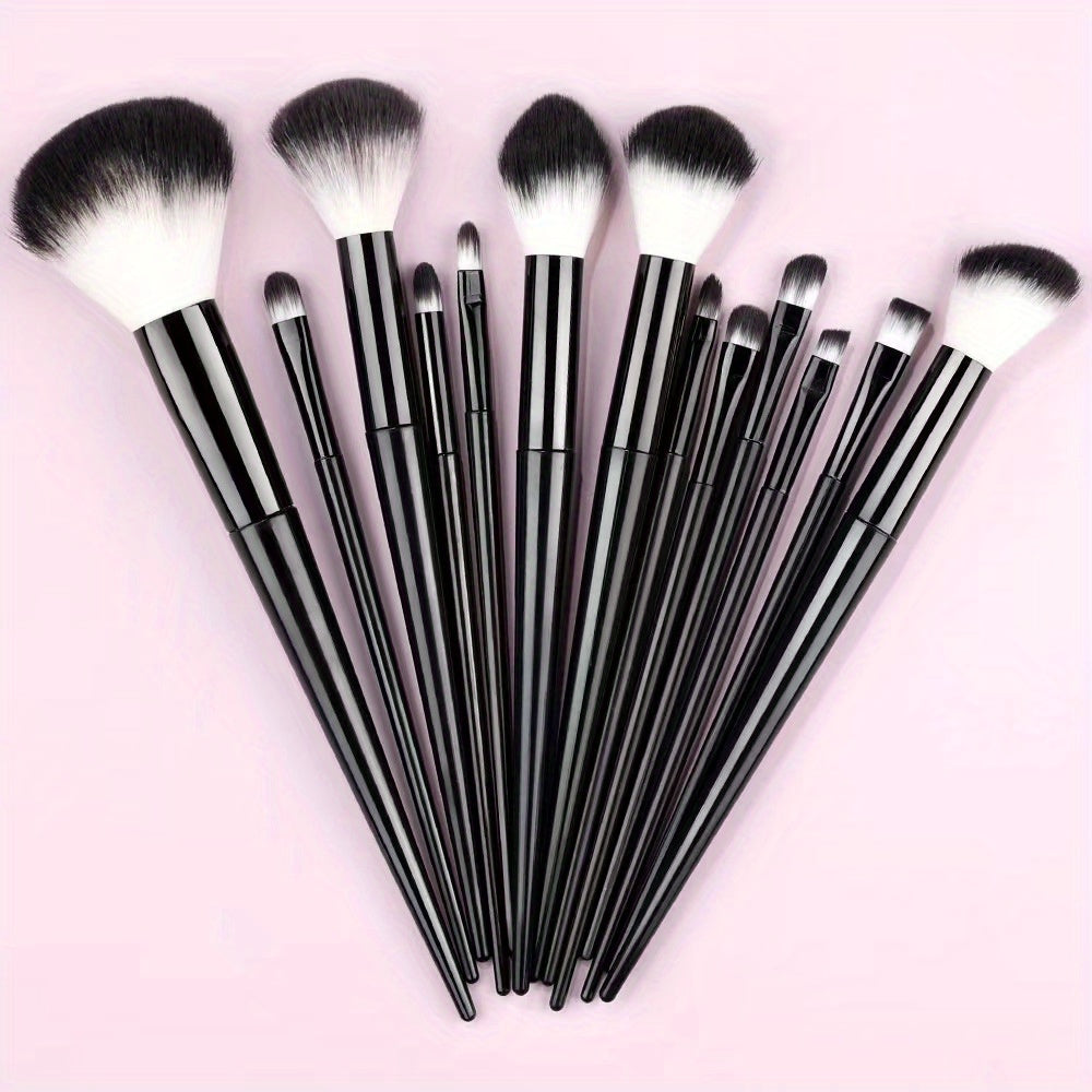 13pcs Makeup Brushes Soft Fluffy Professional Foundation Blush Powder Eyeshadow Kabuki Blending Makeup Brush Beauty Tools Valentine's Day Birthday Gift for Girlfriend