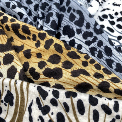 1pc Fashionable Leopard Print Yoga Headband for Women - Wide Knot Absorption Sports Turban for Fitness and Hair Accessories