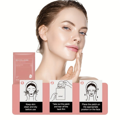 4pcs Bio-Collagen Real Deep Mask Pack Hydrating & Firming Facial Sheet Masks with Collagen, Hyaluronic Acid & Nicotinamide Moisturizing & Invigorating for All Skin Types(1pc/4pcs/8pcs)
