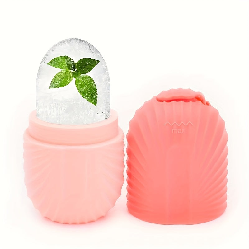 Ice Face Roller, Ice Roller for Face & Eye Puffiness Relief, Facial Massager Contour And Enhance Skin Care & Glow, Ice Facial Roller Mold Cube, Reusable & Leakproof, Facial Massage, Skin Care