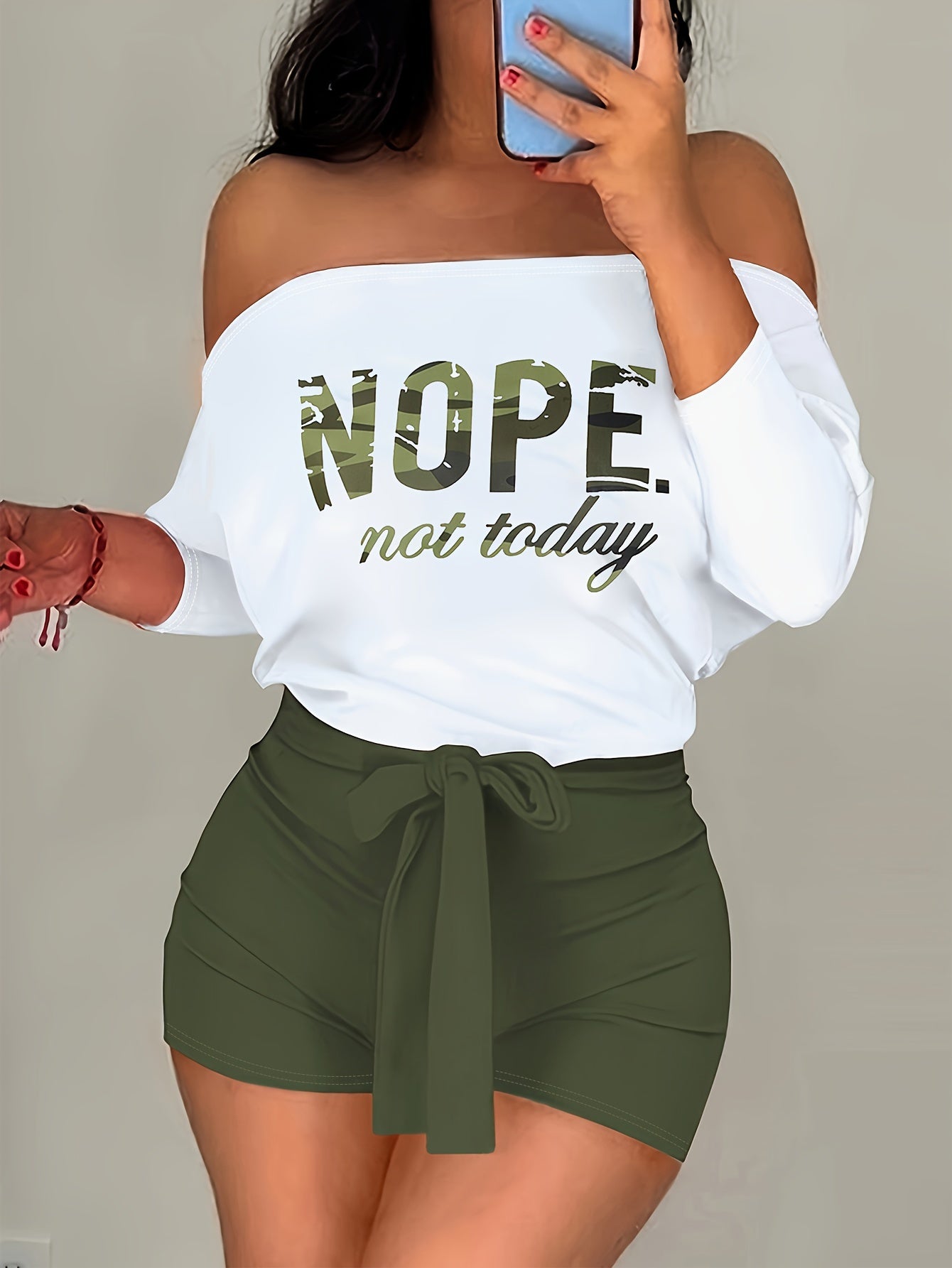 Women'S Off-Shoulder Rose Print Jumpsuit, Polyester Knit Fabric, 97% Polyester 3% Elastane, All-Season Short Romper with Tie Waist, Cartoon Pattern, 180g/m² - Adult Fashion