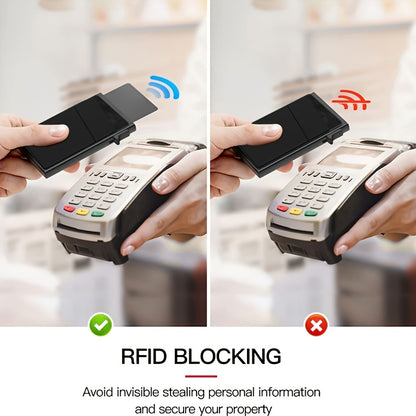 RFID-Secure Aluminum Credit Card Holder - Pop-Up Access, Slim & Lightweight - Perfect Gift for Men