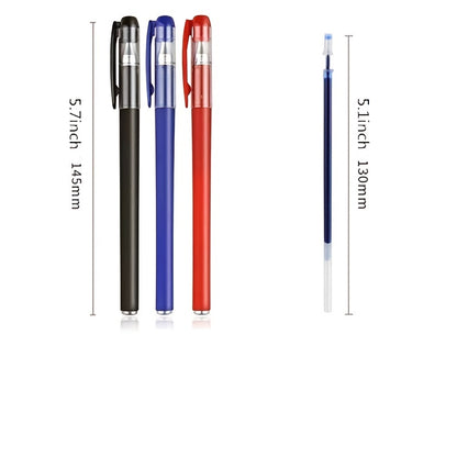 10-Piece Gel Pen Set: Perfect For Students, Exams, Office & School - Red, Black, Water & Carbon Pens!