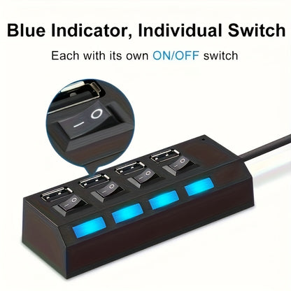 1pc 4-port/7-port USB Connector