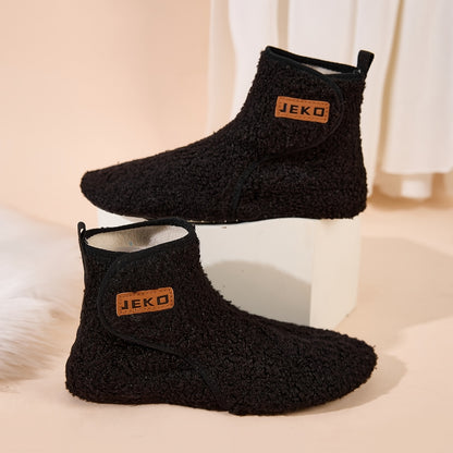 Women's Winter Warm Slip-On Slippers with Closure - Soft Fabric Indoor/Outdoor House Shoes, Non-Slip Rubber Sole & Plush Lining for Cozy Comfort, Light Blue, Indoor Slippers, Home Comfort, Simple Style, Comfortable Fit, Home