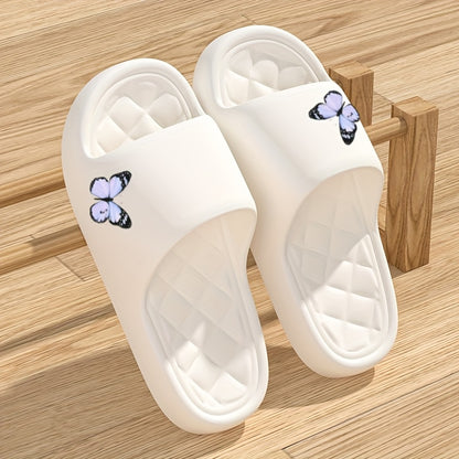 [Lightweight EVA Slippers] Soft Lightweight EVA Women's Slippers | Cute Butterfly Design, Non-Slip Indoor/Outdoor Summer Beach Sandals, Slip-On Comfort for Home, Casual & Formal Occasions, Beach Shoes