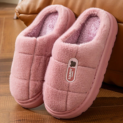[Warm Slippers] Warm Anti-slip EVA Sole Slippers | Autumn and Winter Large Size Couple Slippers for Men and Women, Home and Outdoor
