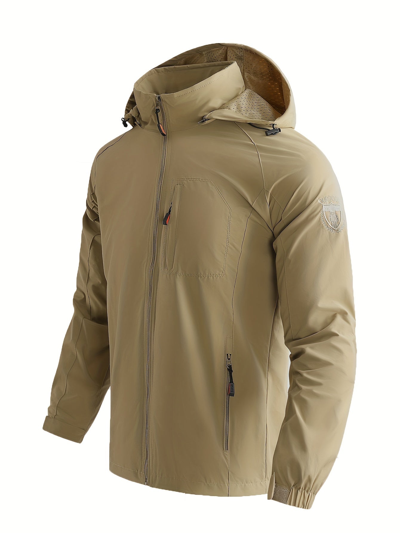 Men's Lightweight Jacket Packable Windbreaker Running Jacket Coat Stand Collar Windbreaker Bomber Jacket