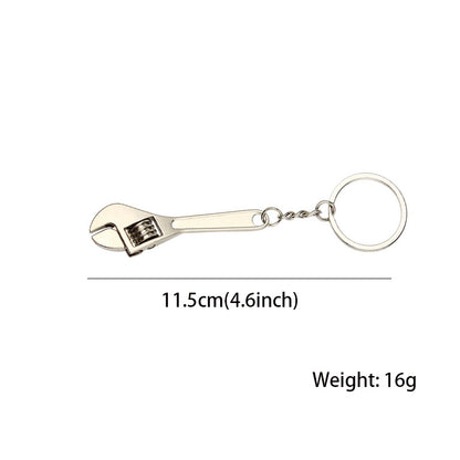 1pc 11.5cm/4.6inch Mini Wrench Tool Keychain Wrench Key Ring Pendant Keychain Creative Mini Activity Wrench Keychain Wrench Keychain