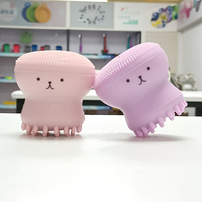 Exfoliating Facial Cleaning Scrubber Brush, Octopus Shape Silicone Miniature Face Deep Clean Tool, Face Massage Scrub Brush, Manual Face Washing, Fit For Daily Skin Care