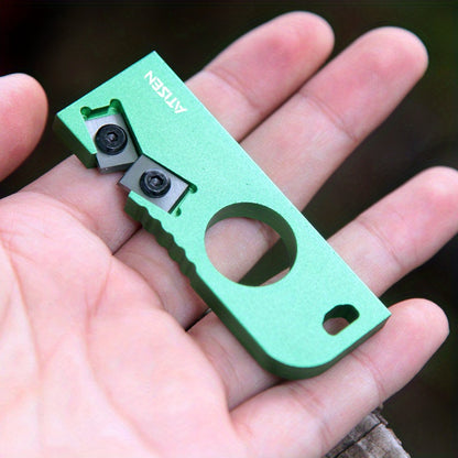 Versatile & Portable Aluminum Knife Sharpener - Perfect V-Grind Edge for Razor-Sharp Results, Ambidextrous Design