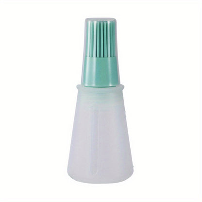 1pc Multi-Use Silicone Oil Brush and Dispenser - Easy-to-Clean, Leakproof, for Grilling, Baking & BBQ
