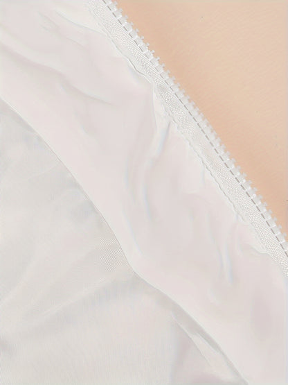 Women'S Elegant High-Neck Padded Vest with Drawstring Detail - Solid Color, Thick Warm Winter Sleeveless Jacket Vest, Casual Streetwear Style, 200g/m² Fabric Weight, Autumn/Winter Essential