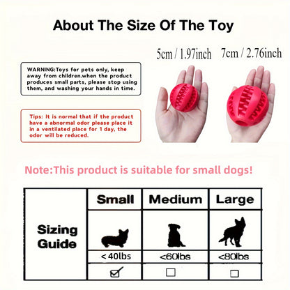 [1PC Interactive Dog Ball Toy] 1PC Dog Ball Toys Small Dogs Interactive Elastici