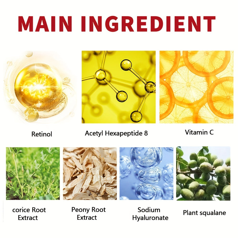 30g/60g Retinol Collagen Complex Day & Night Cream With Licorice Root Extract, Moisturizing, Nourishing Firming Rejuvenating Skin With Plant Squalane