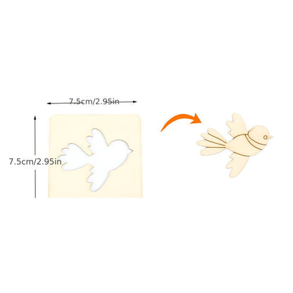 20pcs Wooden Drawing Stencils Kit, Drawing Board Toys Coloring Puzzle Arts Crafts Set, Educational Toys halloween christmas gift