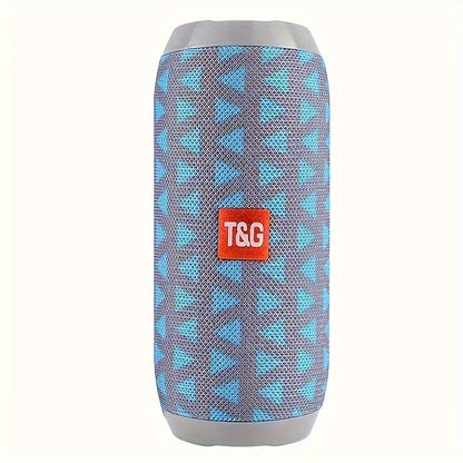 TG117 Portable Wireless Stereo Speaker System - Twin Speaker TWS Technology, Built-in Mic for Hands-Free Calls, FM Radio, TF Card & USB Playback - Perfect for Travel, Outdoor Adventures, and Indoor Entertainment