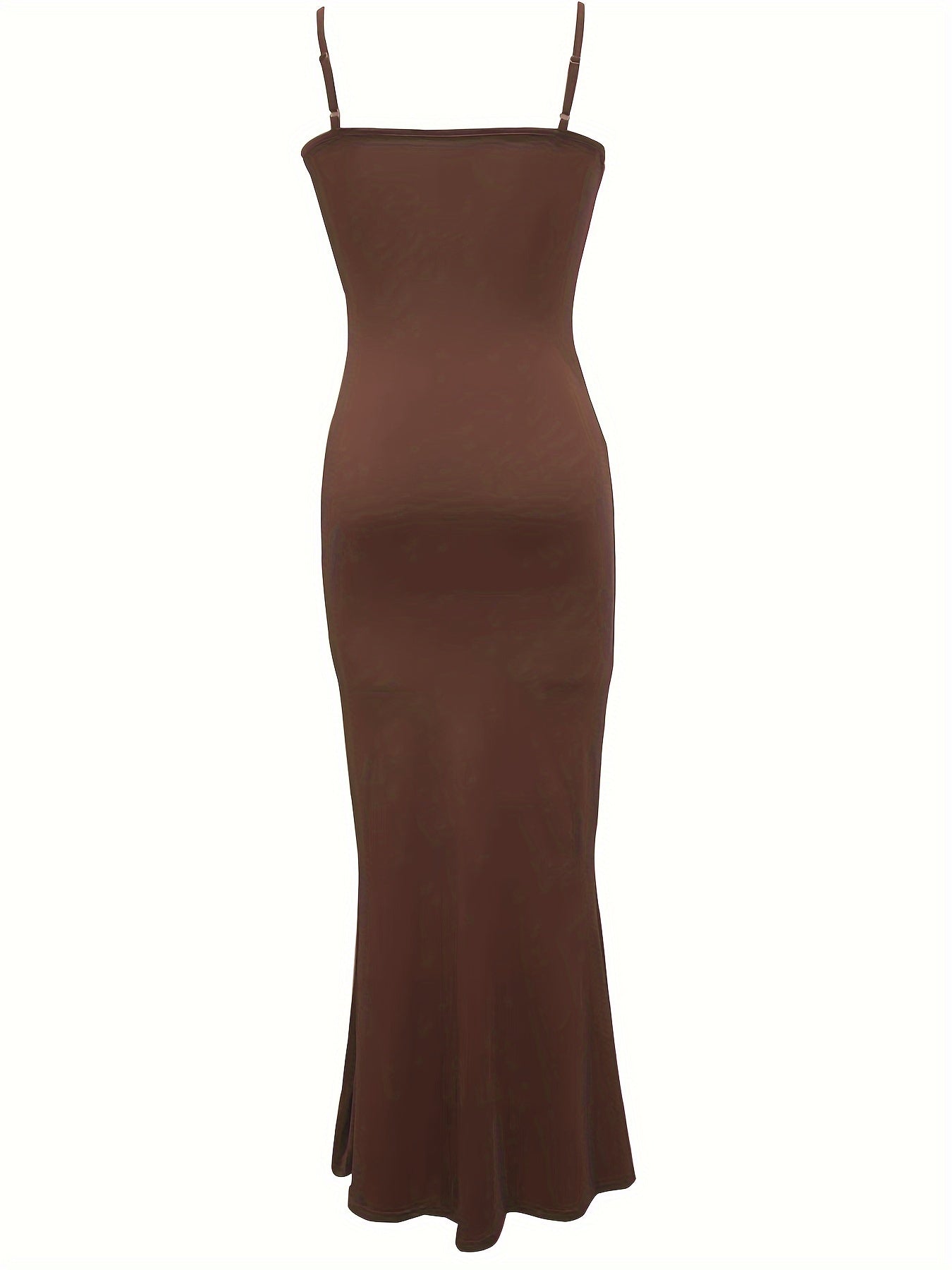 Women's Casual Lounge Slip Long Dress, Sexy Sleeveless Backless Bodycon Maxi Dress, Women's Clothing