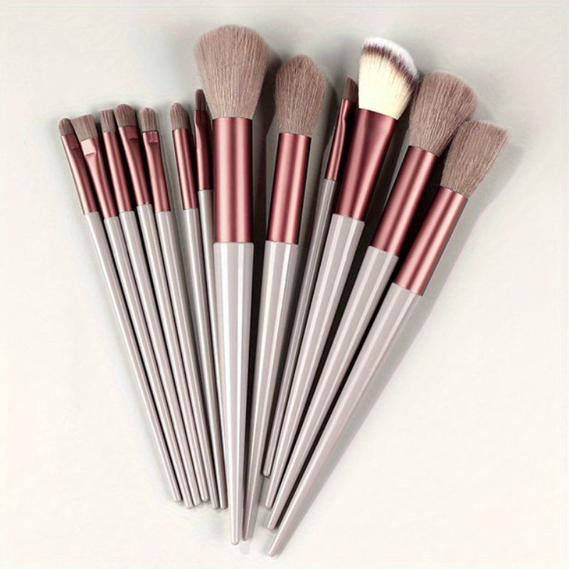 13PCS Soft Fluffy Makeup Brushes Set For Cosmetics Foundation Blush Powder Eyeshadow Kabuki Blending Makeup Brush Beauty Tool