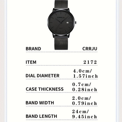 Men's Slim Quartz Watch