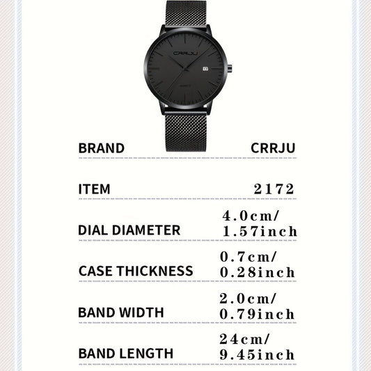 Men's Slim Quartz Watch