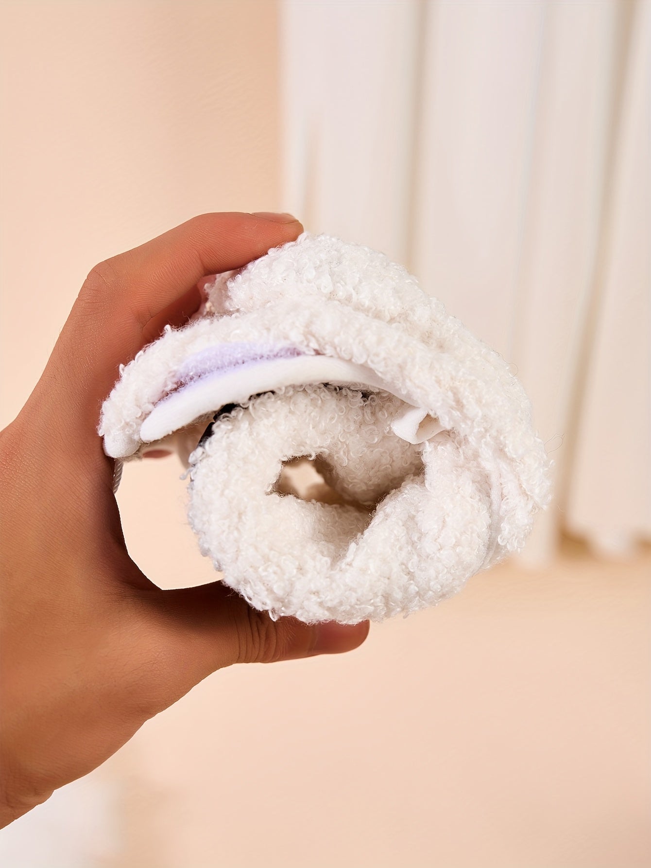 Women's Winter Warm Slip-On Slippers with Closure - Soft Fabric Indoor/Outdoor House Shoes, Non-Slip Rubber Sole & Plush Lining for Cozy Comfort, Light Blue, Indoor Slippers, Home Comfort, Simple Style, Comfortable Fit, Home