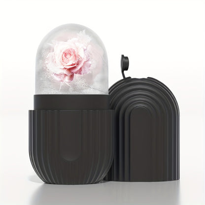 Silicone Facial Ice Roller for Skin Glow & De-Puffing – Reusable, Leakproof Beauty Massage Tool for Daily Skincare Routine, Formaldehyde-Free, No Power or Battery Needed