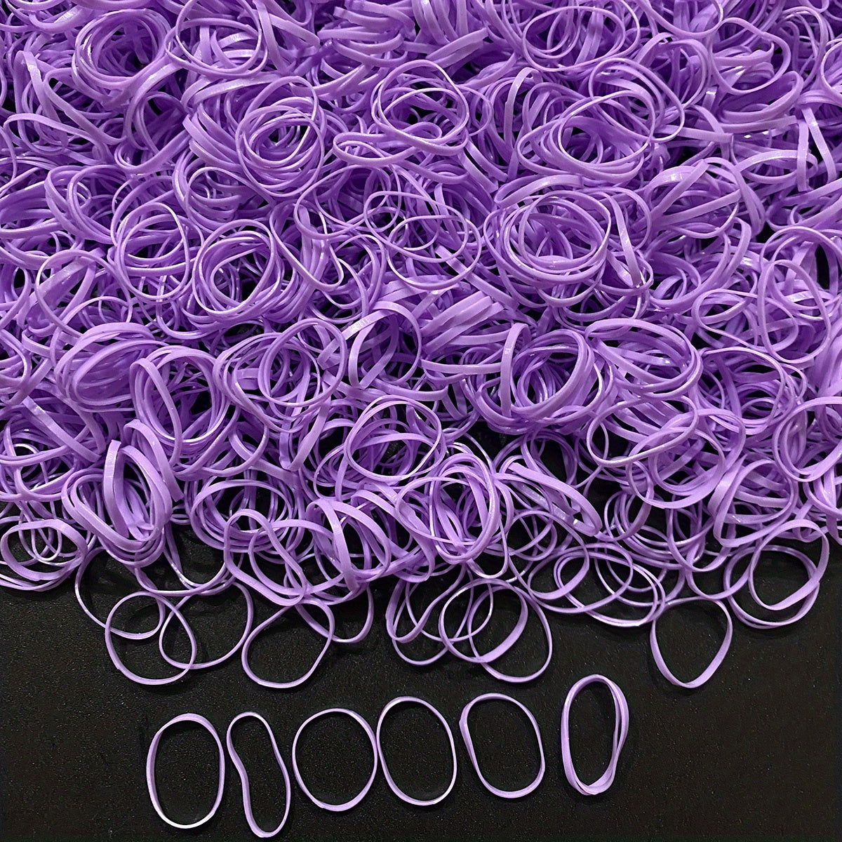 1000pcs Mini Clear Elastic Hair Rubber Bands - Soft, Gentle, and Durable Hair Ties for Women - Cute, Solid Color, Daily Headband Accessories