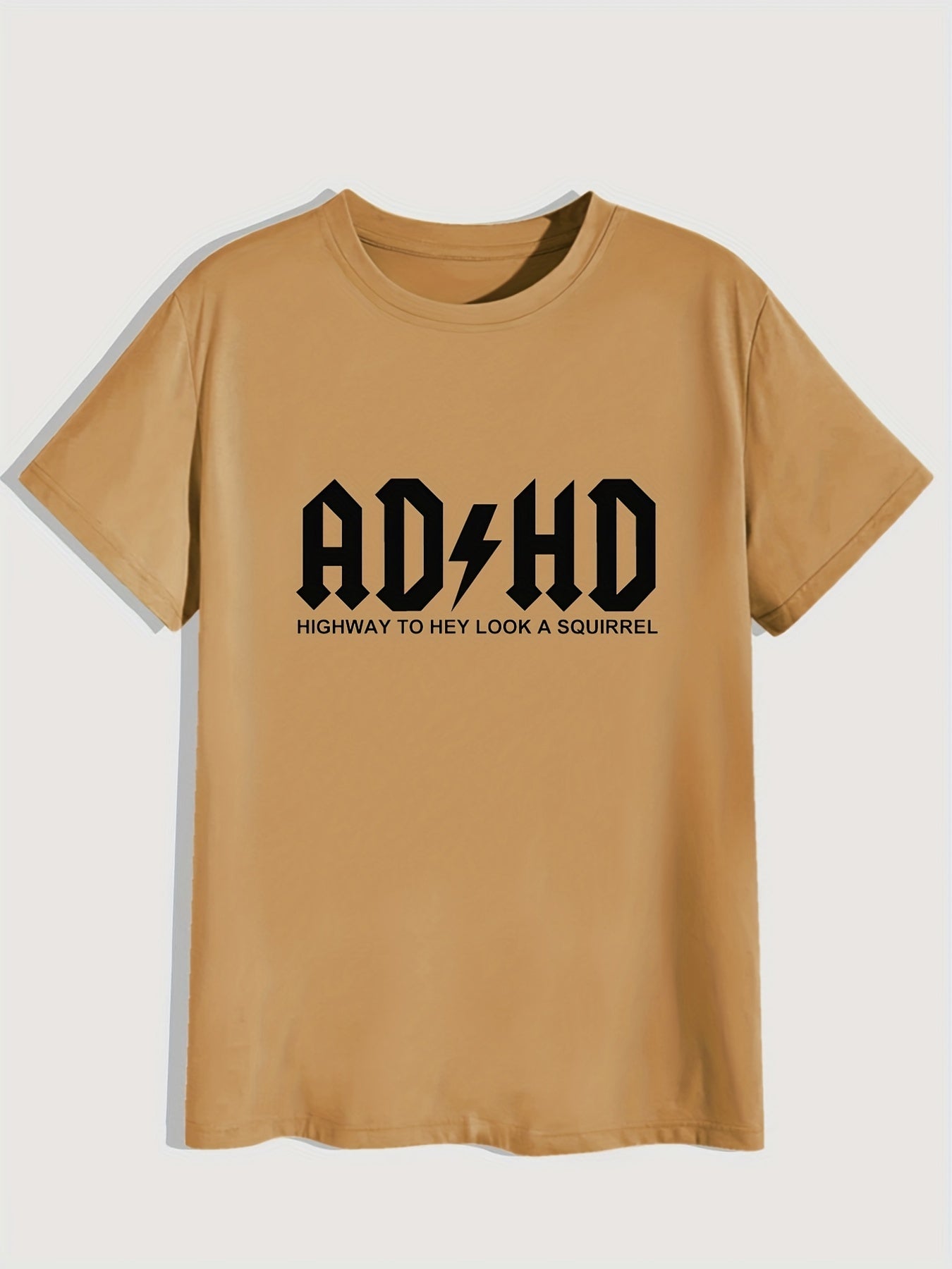 Mens ADHD Graphic Tee - Comfortable & Fashionable Casual Tee with Slight Stretch - Breathable Summer Wear for Trendsetters