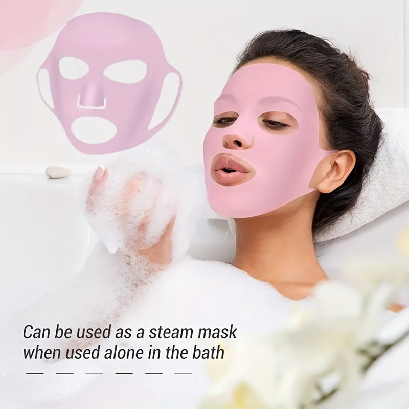 Reusable Silicone Facial Masks For Moisturizing Skin - 3D Anti-Evaporation Face Beauty Patches For Women