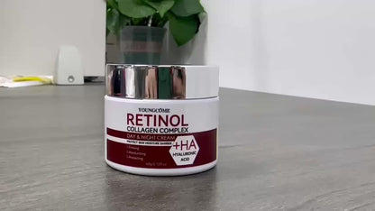 30g/60g Retinol Collagen Complex Day & Night Cream With Licorice Root Extract, Moisturizing, Nourishing Firming Rejuvenating Skin With Plant Squalane