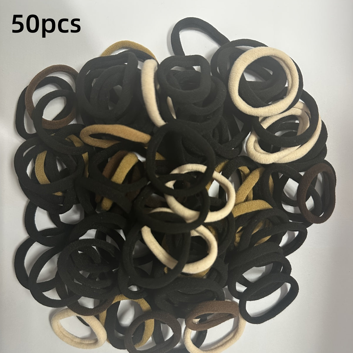 50/100pcs Black Hair Bands for Women s Hairband High Elastic Rubber Band Hair Ties Ponytail Holder Scrunchies Accessorie