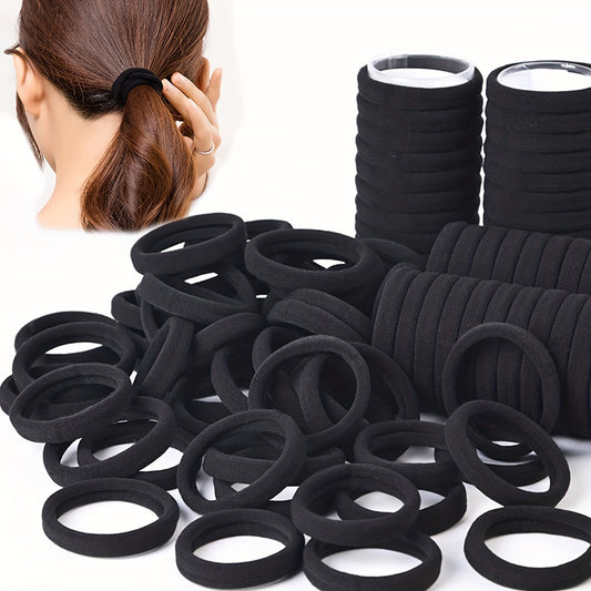 50/100pcs Black Hair Bands for Women s Hairband High Elastic Rubber Band Hair Ties Ponytail Holder Scrunchies Accessorie